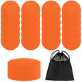 Spot Markers 4inch 9inch Rubber Agility Dots Flat Cones Non Slip Sports Dots Floor Spots Agility Markers for Kids Soccer Football Basketball Speed Agility Training - style: 24pcs Orange 4inch