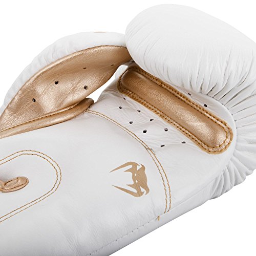 Venum Giant 3.0 Boxing Gloves - Nappa Leather - color: White/Gold, size: 12 oz