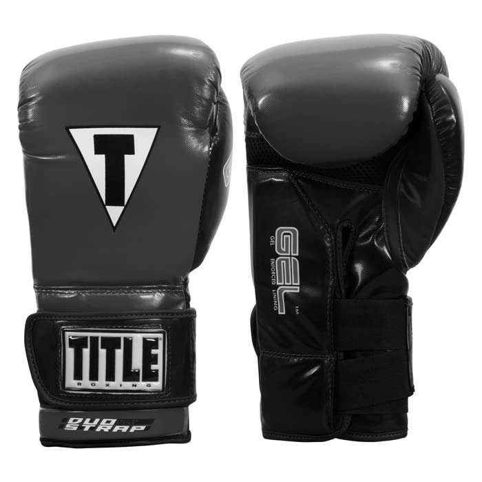 TITLE Boxing Gel Glory Super Bag Gloves 2.0 - Boxing Gloves, Punching Bag Gloves, Kickboxing Gloves, Punching Gloves, Heavy Bag Gloves, Boxing Gloves Men, Boxing Gloves Women, Boxing Equipment - color: Grey/Black, size: 14 oz