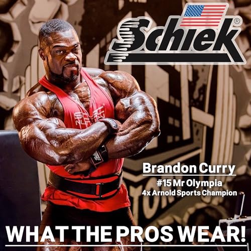 Schiek Sports Model 2004 Nylon 4 3/4" Weight Lifting Belt - Black - color: Red, size: Small
