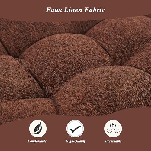 Indoor Bench Cushion for Indoor Furniture 48"x19" Coffee 1 Pc | Thick, Stay in Place, Textured Fabric, for Entryway Window Shoe Storage and Kitchen Bench, Comfort Sitting, Upgrade Decor - color: Coffee