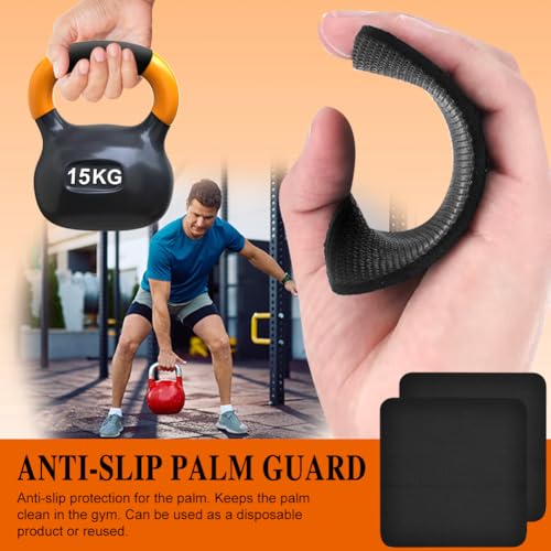 2pcs Neutral Grip Handles for Pull Up with 2pcs Wrist Guards Portable Hooks for Barbell Row Deadlift Resistant Bands Ergonomic Workout Handle