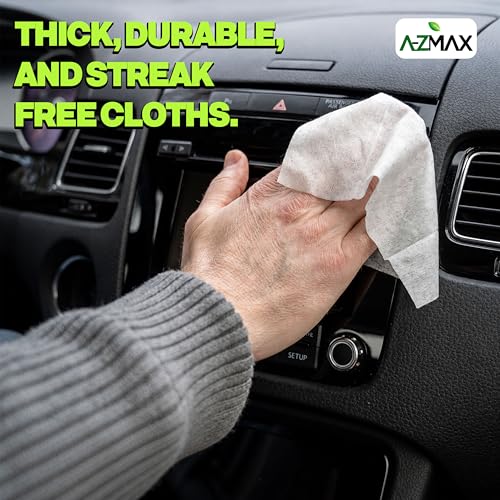 A-Z Max Multi Purpose Cleaning Wipes, Multi Surface Home Cleaner Wipes for Home, 7 x 7 Inch Thick Durable Streak Free Cloths, 152 Count - size: 1 Count (Pack of 152)