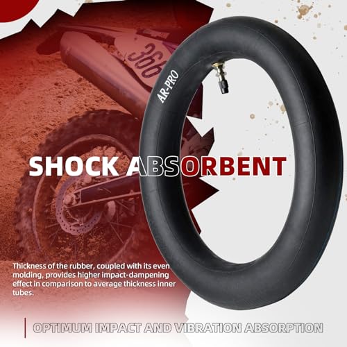 (2-Pack) AR-PRO 3.00/3.50-12" Dirt Bike Inner Tubes with TR4 Valve Stem - 80/200-12 Motocross Bike Tire Replacement Inner Tubes Compatible with Honda CRF50/XR70, Yamaha TTR 90/100, and More - size: 3.00/3.50-12"