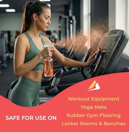 SwaytAway Fitness Mat Cleaner Concentrate Citrus, 32oz Makes 4 Gallons | No-Slip No-Residue Essential Oil Formula, USA Made Aromatherapy Yoga Mat Spray for Home & Studio, Natural Cleaning Solution - size: 32 oz - 1 Pack