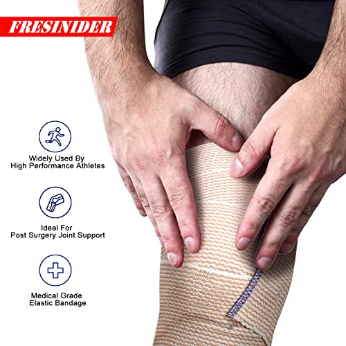 FRESINIDER Premium Elastic Bandage Wrap (7pack) Self Adhesive Cotton Latex Free Compression Bandage Wrap with Touch Closure at Both Ends, Support & First Aid for Sports, Medical, and Injury Recovery - color: 7 Pack Mix (2, 3, 4, 6 Inches)