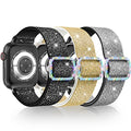LETOID Stretchy Bands for Apple Watch Band Women Men Adjustable Solo Loop | Skin-Friendly Elastic Nylon Replacement Strap, iWatch Series 11 10 9 8 7 6 5 4 3 2 1 SE Ultra 49 46 45 44 42 41 40 38mm - color: 3-Pack: Black / Silver-Black / Gold-White, size: 4