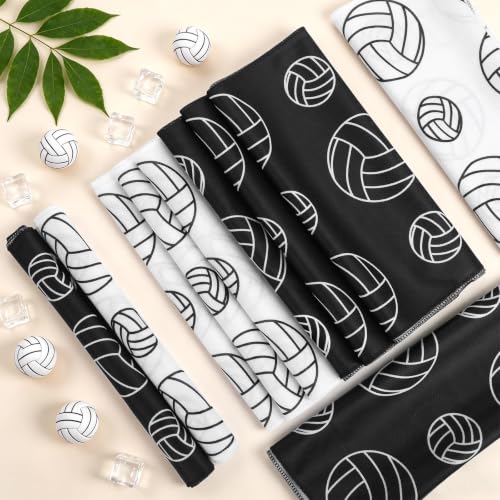 30Pcs Volleyball Cooling Towels for Neck and Face 40 x 12 Inch Volleyball Sports Team Gift Workout Ice Towel for Gym Sweat Microfiber Breathable Chilly Bulk Neck Wraps for Athletes Camping Travel Yoga - style: Volleyball