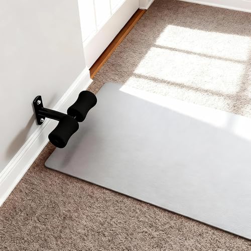 Wall Mounted Sit Up Bar Sit-ups Foot Holder, Sit Up Exercise bar, Nordic Hamstring Curl, Sit Up Assistant Device Abdominal Core Workout