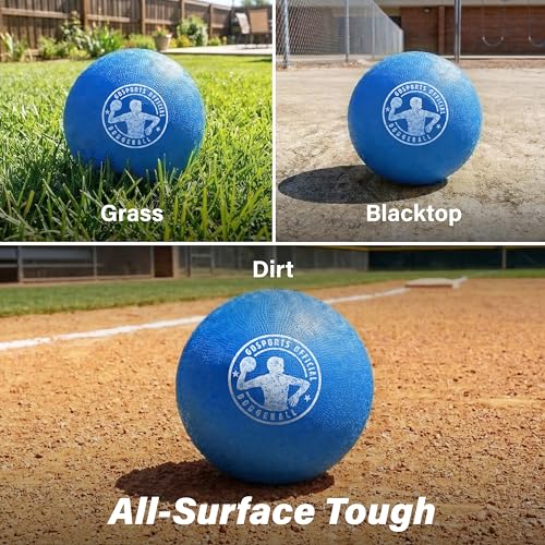 GoSports Inflatable Dodgeballs - Choose 5 Inch or 7 Inch No Sting Balls - Set of 6 Includes Ball Pump & Mesh Bag - color: 7" Balls 6 Pack - Blue