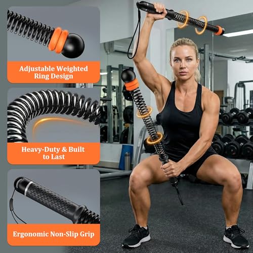 2pcs Adjustable Ropeless Battle Ropes for Home Gym, Weighted Cordless Battle Ropes for Home Workout, Portable Exercise Training Rope for Indoor and Outdoor (Black) - color: Black