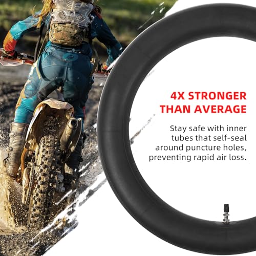 AR-PRO (2-Pack) 3.00/3.50-14 90/100-14 Dirt Bike Inner Tubes with TR4 Straight Valve, Replacement Heavy Duty Inner Tube for 3.50-14, 3.00-14, 80/100-14, 90/100-14 Dirt Pit Bike Tires - size: 3.00/3.50-14 (90/100-14)