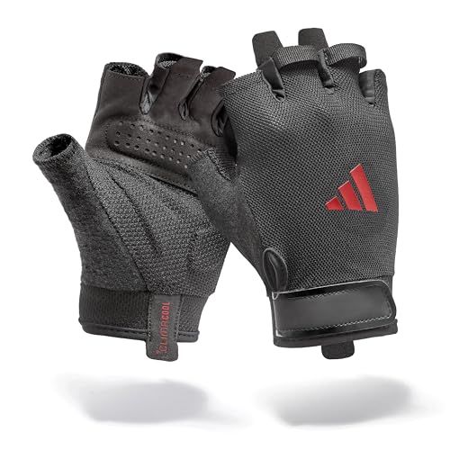 adidas Essential Training Gloves - color: Red, size: X-Large