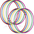 Syhood Glitter Plastic Exercise Hoop Fitness Hoop Adults Exercise Rings Fitness Circles for Party, Sports, Pilates, Playing, Weight Loss Accessories