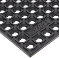 NoTrax 543S0035BL 543 Cushion-Tred 3' x 5' Black Safety Anti-Fatigue Drainage Mat - size: 7/8 inches x 3 feet x 5 feet