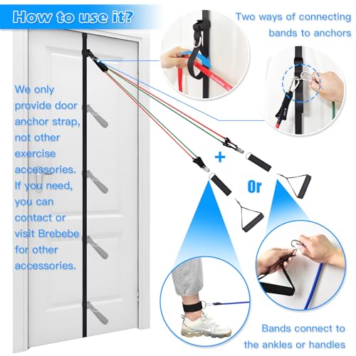 Brebebe Door Anchor Strap for Resistance Bands… - style: 2 Door Anchor Straps