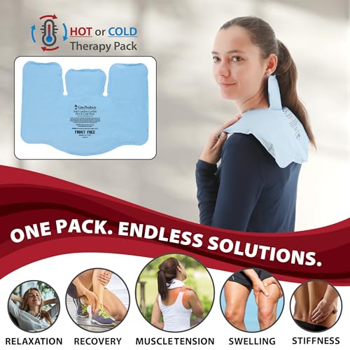 Reusable Hot & Cold Therapy Pack for Knee Back & Shoulder Pain-Trisectional | Flexible reusable therapy pack delivers soothing hot or cold therapy to help relieve pain, swelling, and muscle soreness. - size: Tri-Sectional - 11 x 15 Inch