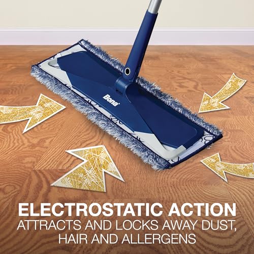 Bona Microfiber Dusting Pad for Multi-Surface Floors - Fits all Bona Mops - Attracts and Picks Up Dust, Pet Hair, and Dirt on Wood, Stone, Tile, Laminate, and Vinyl Floors - style: Microfiber Dusting Pad
