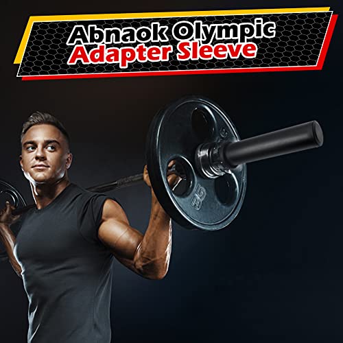 Abnaok Olympic Adapter Sleeve - Converts 1" Standard Weight Plate Posts to 2" Olympic Weight Plate Posts - size: 8"