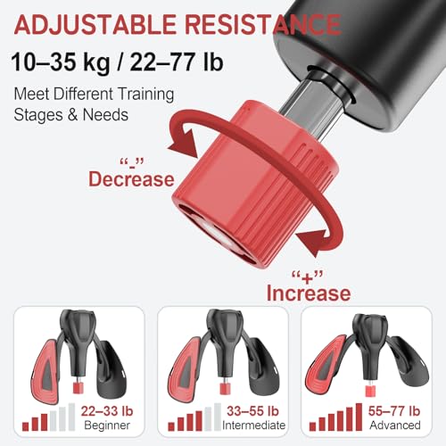 Pelvic Floor Exercise Devices 77 lb Adjustable Kegel Inner Thigh Exerciser and Hip Trainer Workout Equipment for Home Postpartum Recovery Women Men, with Band - color: Black