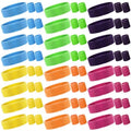 72 Pcs 80s Neon Headbands Sweatband Set, Include 24 Sports Headbands and 48 Sweat Wristbands Bulk for Woman Man - style: Stylish