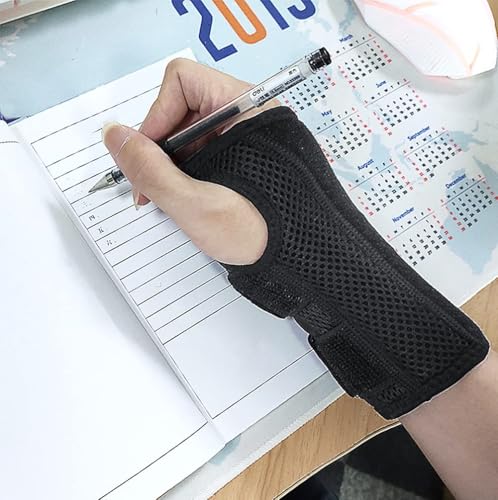 NuCamper Wrist Brace Carpal Tunnel Right Left Hand for Men Women, Night Wrist Sleep Supports Splints Arm Stabilizer with Compression Sleeve Adjustable Straps,for Tendonitis Arthritis Pain Relief - size: Large/X-Large (Pack of 1), style: Left Hand-Pink