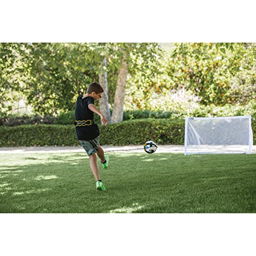 SKLZ Star-Kick Solo Soccer Trainer | Hands-Free Kicking and Passing Practice | Adjustable Cord and Waistband | Multiple Ball Sizes | Youth Players |Perfect for Enhancing Ball Control Skills - color: Black