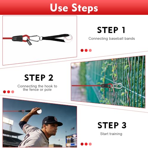 Baseball Resistance Bands Set – Baseball Pitching & Throwing Trainer with Arm Strength Training Bands for Youth Pitchers, Throwing Warm-Up, Arm Care and Softball Training Equipment - style: BSB02