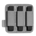 Savior Equipment Tactical Pistol Mag Pouch 9mm .40 45acp Open-Top Single & Double Stack Mag Holder Softshell Mags Storage Universal Magazine Carrier, Elastic Band to Hold Tight, Hook-Backed Panel - color: SW Gray (3-Slot)