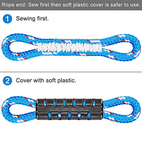 Dolibest 2 Pack of Ninja Gymnastic Rings,Monkey Ring Outdoor Backyard Ninja Accessories Set,Swing Bar Rings Obstacle Course for Training Equipment for Teens,1000LB Capacity - color: 2pack Blue Fitness Ring With 11.5"rope