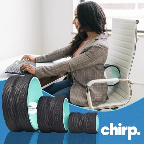 Chirp Wheel+ Foam Roller 3-Pack, Back & Neck Pain Relief, Mint | Back Roller Wheel Set, Foam Roller for Back Pain, Spine Decompression, 4/6/10 in, Neck and Muscle Recovery - size: 3 Pack