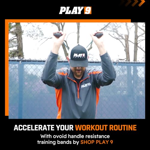 Play 9 Sports Resistance Exercise Bands Baseball Activation Elastic Training Athletes Equipment Bands - color: Ovoid - Black, style: Youth Closed Grip