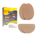 UNIKSTEP 6 Pairs (12 Pieces) Shoe Sole Non Slip Pads, Anti Skid Self Adhesive Rubber Grips, Shoe Bottom Front Sole and Heel Noise Reduction Protector Cushions (Khaki) - color: Khaki