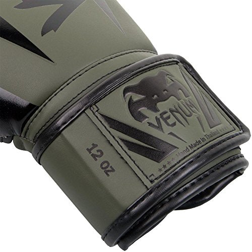 Venum Elite Boxing Gloves - color: Khaki/Black, size: 10-Ounce