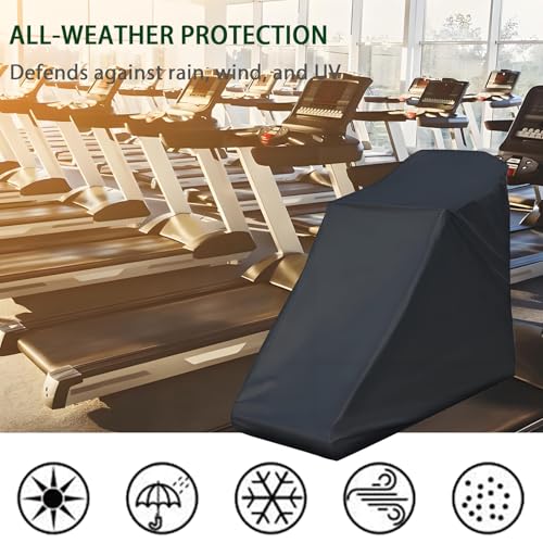 Treadmill Cover, Running Machine Cover, Oxford Cloth Waterproof Dustproof Exercise Equipment Protect with Drawstring and Storage Bag for Outdoor Indoor - size: Unfold