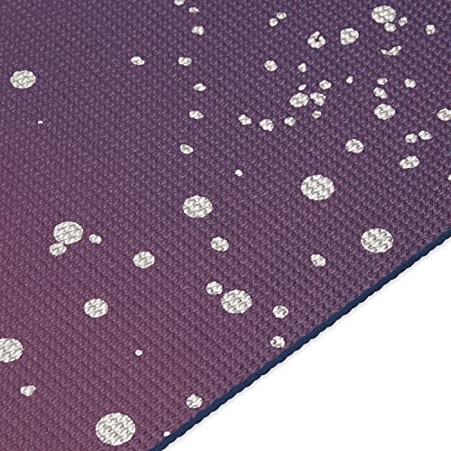 Gaiam Premium Yoga Mat, 6mm Thick Print Mat | Premium 6mm thick cushioning for joint support. Non-slip print design for yoga, Pilates & floor workouts. - color: Sublime Sky