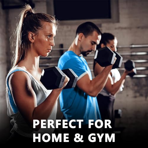 Rubber Hex Dumbbell Set with Rack - Multiple Free Weight for Home Gym, 350/450/550lbs Exercise Equipment for Strength, Multiple Options Dumbbells with Storage for Home Gym Exercise Fitness Equipment