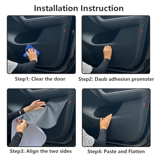Car Door Anti Kick Pad for Honda Civic 2022 2023 2024 2025 2026 11th gen，Acura Integra 2023-2026 Accessories Protector Mat Dirty Collision Stickers Inner Decoration