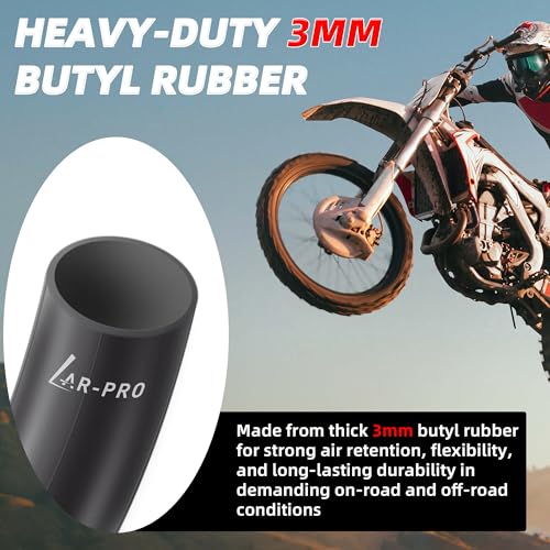 AR-PRO 2-Pack 2.50/3.00-18 Heavy-Duty Motorcycle Inner Tubes, 3mm Butyl Rubber with TR4 Valve Stem, Fits 80/90-18 80/100-18 90/90-18 Tires for Dirt Bike, Enduro, Dual Sport & Off-Road - size: 2.75/3.00-18"