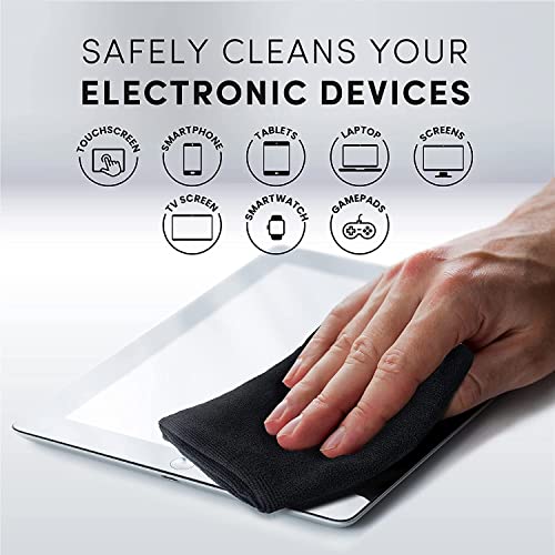 Electronic Wipes Streak-Free Screen Cleaner, TV Screen Cleaner for Smart TV, Screen Wipes Computer Cleaner, TV Cleaner for Electronics: Laptop, Car Phone, iPad | Microfiber Cloth Included [160 Wipes] - size: 4 Pack (160 Wipes)