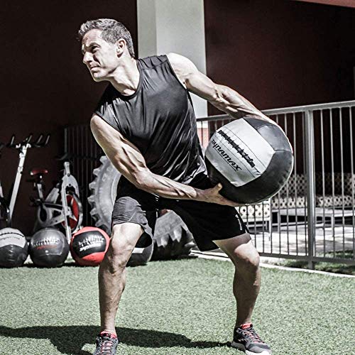 Dynamax Medicine Ball, Hefty II, 18 Pounds, Black/Gray (24018)