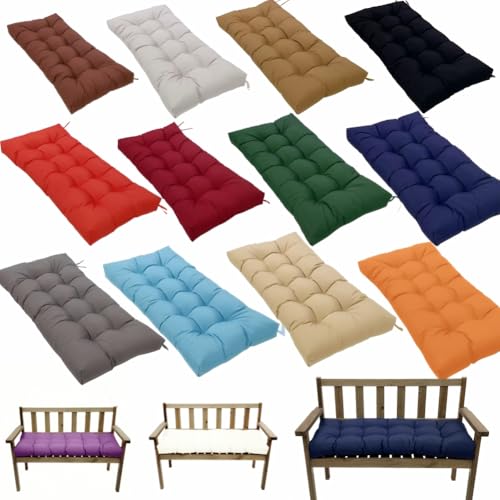 Indoor/Outdoor Bench Cushion, Garden Loveseat Cushion, Swing Seat Cushion,Thicken Patio Bench Soft Rocking Chairs Pad for Lounger Garden Furniture Patio Loveseat Bench (Drak Grey, 47.2x19.6) - color: Drak Grey, size: 47.2x19.6