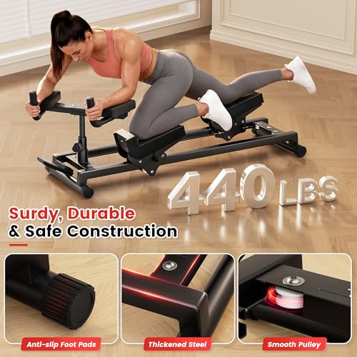 Spine Twist & Stretch Trainer – 4-Level Adjustable Core Workout Machine for Home Gym, Waist Toning, Back Pain Relief, and Full Body Stretching with Digital Timer