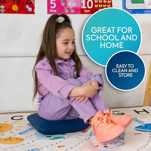 Bouncyband Wobble Pad Smooth Sensory Cushion – Balance Pad Lets Kids Wiggle to Expel Energy – Ideal for Kids who Prefer Tactile Input of Smooth Surfaces – 11.8” x 11.8” Sensory Tool Holds Up To 350lbs