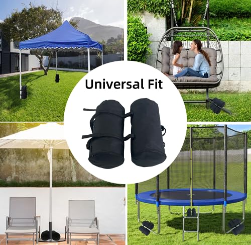Umbrella Base Weight Sand Bags, 2 x 50 LBS Fillable Sand Bag for Umbrella Base, Cantilever Patio Umbrella, Trampoline, Outdoor Garden Backyard Furniture (Without Filler) - color: New-2 pack（52lbs each）