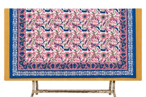 100% Cotton Hand Block Print Pareo Sarong Swimsuit Wrap Skirt Cover Up Long Women’s Apparel Fabric Beach Bikni (73" x 44") - color: Pink 1