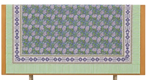100% Cotton Hand Block Print Pareo Sarong Swimsuit Wrap Skirt Cover Up Long Women’s Apparel Fabric Beach Bikni (73" x 44") - color: Firozi 2