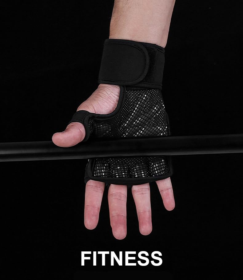 SUJAYU Gym Gloves for Men Weight Lifting Gloves, Wrist Wraps Wrist Straps for Weightlifting, Lifting Wrist Wraps Wrist Support Wrist Weights Gym Gloves for Men Workout Gloves for Men Women - size: X-Large