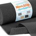 Songrey Non-Adhesive Drawer and Shelf Liner, Non Slip Cabinet Liners, Protect Kitchen Cupboard, Bathroom Drawers, Breathable, Thick Strong Grip mat (12IN x 10FT, Black) - color: Black, size: 12"W x 120"L