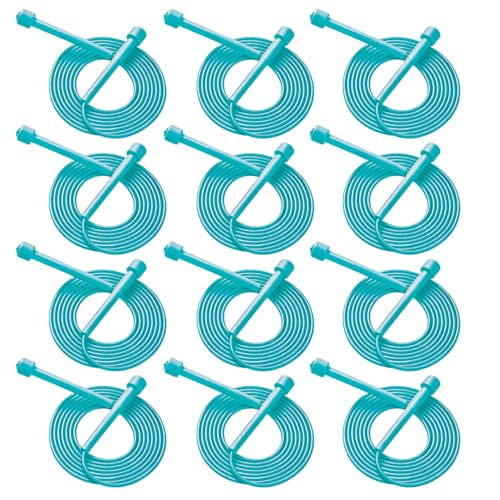 YYDYTTKX Adjustable Jump Rope Bulk, 9.2 ft Tangle-Free Speed Skipping Rope for workouts, group training, teams, family and Gym Class - color: Blue, size: 12